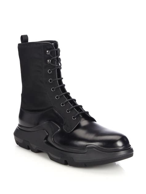 prada men's black boots